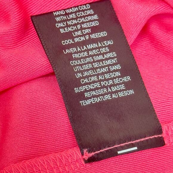 New AFRM x Revolve Jennan Maxi Long Dress Knockout Pink Rhinestone Ruched Size M - Picture 13 of 13